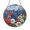 Acrylic 3.5 Inch, variant on Bright Meadow Wildflower Suncatcher Round Hanging Ornament Gift Glass