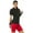 Black, variant on InstantFigure Cycling Compression Solid Zip Up Bike Top AWT028