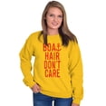 thumbnail image 3 of Boat Hair Don't Care Ocean Vibes Cute Women Crewneck Sweatshirt Brisco Brands L, 3 of 6
