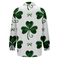 thumbnail image 7 of St Patricks Day Shirt Women Long Sleeve Button Down Loose Green Casual Summer Tops, 7 of 7
