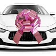 thumbnail image 1 of Lazo gigante impermeable Car Bow HQJAXJ de 20 pulgadas, color rosa metalizado, 1 of 5