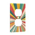 thumbnail image 2 of Yayeee Duplex Wall Plate 1-Gang 4.5"x2.7" Home Receptacle Light Switch Decorative Outlet Cover, Colorful Cat, 2 of 7