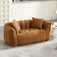 thumbnail image 2 of PORKISS Oversized Bean Bag Chair with 2 Pillows, Giant Large Loveseat Bean Bag Chair Couch for Adults Teens, Chenille Fabric Sofa, Yellow, 2 of 12