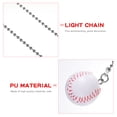 thumbnail image 3 of YSNOOWE 2Pcs Baseball Pull Chain White PU Classic Style for Furniture Decoration, 3 of 7