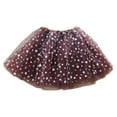 thumbnail image 5 of KHONTS Women's Polka Dot Tulle Tutu Skirt Layered Ballet Tutu Skirts Coffee One Size, 5 of 6