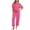 🔥 Hot Pink, variant on Dianli Women's Solid Color Crew Neck Short Sleeve Top and Wide-Leg Pants Two-Piece Set, Fashion Sporty Casual Outfit, Relaxed Fit with Pockets, Lightweight Breathable Material Pink M