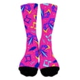 thumbnail image 3 of Compression Socks for Women Cute Animal Knitted Mid Calf Soft Comfort Mens Socks Blue One Size, 3 of 8