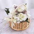 thumbnail image 6 of Wedding Flower Girl Basket, Wicker Rattan Flower Basket with Handle, Petal Basket Candy Storage Basket, Rattan Box Home Decoration, 6 of 8