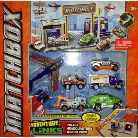 matchbox adventure links police headquarters jumbo pack