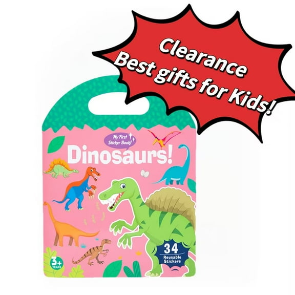 Sticker Books for Toddlers 2-4 Years, Reusable Sticker Book for Kids, Toddler Sticker Book Ages 1-3, Children's Early Education Stickers Birthday Gifts