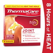 ThermaCare Joint Pain Therapy Heat Wraps, Pain Relief Patches, 4 Count