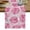 Pink, variant on Pink Palm Leaf Table Runner, Tropical Vintage Grey Summer Plant Washable Cotton Linen Table Runners 36 Inches Long, Dresser Scarf Runner for Nightstand/End Tables/Round Tables 13''x36''