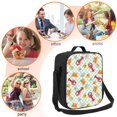 thumbnail image 5 of Rateoe Lobster Sea Shell Lunch Bag Reusable Lunch Box with Shoulder Straps for Men Women Insulated Portable Lunchbox for adults Suitable for School Work Picnic, 5 of 7