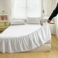 thumbnail image 3 of Dbuoem Ruffled Bed Skirt King Size Bed Skirt with Platform Queen Size Wrinkle-Free Fade Resistant Bed Skirt, 3 of 8