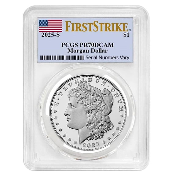2025-S Morgan Silver Dollar Proof Coin PCGS PF 70 FS