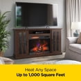 thumbnail image 5 of duraflame® Electric Fireplace TV Stand, Farmhouse Media Mantel with Storage, Stromburg Oak, 5 of 25