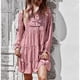 thumbnail image 2 of Vestido, Vestido De Manga Larga, Dobladillo Con Volantes, Cintura Alta, Corbata, Cuello En V Para Ir De Compras Para Dama ANGGREK  Otros, 2 of 8