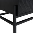 thumbnail image 7 of Lunale 59.13" Carved 4 Door Storage Sideboard Cabinet, Buffet Cabinets with Adjustable Shelf for Living Room, Bedroom, Black, 7 of 7