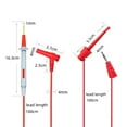 thumbnail image 4 of Multimeter Test Lead Kit with Push On Alligator Clip Stackable Banana Plug Hook, 4 of 5