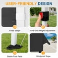 thumbnail image 6 of Ktaxon 10x10 Ez Pop Up Canopy Tent,Outdoor Sun Shade Shelter,Outdoor Gazebo,One Push Setup with 2 Half Sidewalls,1 Roller Bag,4 Sandbags,UPF50+ - Black, 6 of 11