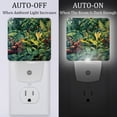 thumbnail image 2 of Tropical plants LED Square Night Lights - Stylish and Functional Nightlight for Better Sleep - Energy Saving Plug-in Wall Light with Auto Sensor, 2 of 6