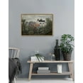 thumbnail image 6 of Drsoum 16x24in Landscape Canvas Wall Art Vintage Classical Framed Paints Flower Garden Room Decor - Natural Famed, 6 of 6