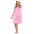 thumbnail image 2 of IQPE Women‘s Lace Trimmed Ice Silk Nightgown Sleeveless Slip Dress Lightweight Breathable Summer Sleepwear Pink, 2 of 6