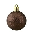 thumbnail image 5 of Northlight 96ct Shatterproof 4-Finish Christmas Ball Ornament Set 1.5" - Brown, 5 of 7