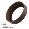 thumbnail image 4 of Uxcell 67mm ID Anti-slip Bottom Sleeve Cover Water Bottle Boot Brown 4 Pack, 4 of 5