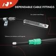 thumbnail image 3 of A-Premium Rear Driver and Passenger Side Parking Brake Cable Assembly Compatible with Chevrolet & GMC Models: Silverado 1500, Sierra 1500, 2009-2013, 2-PC Set, Replace# 20848616, 20848617, 3 of 6