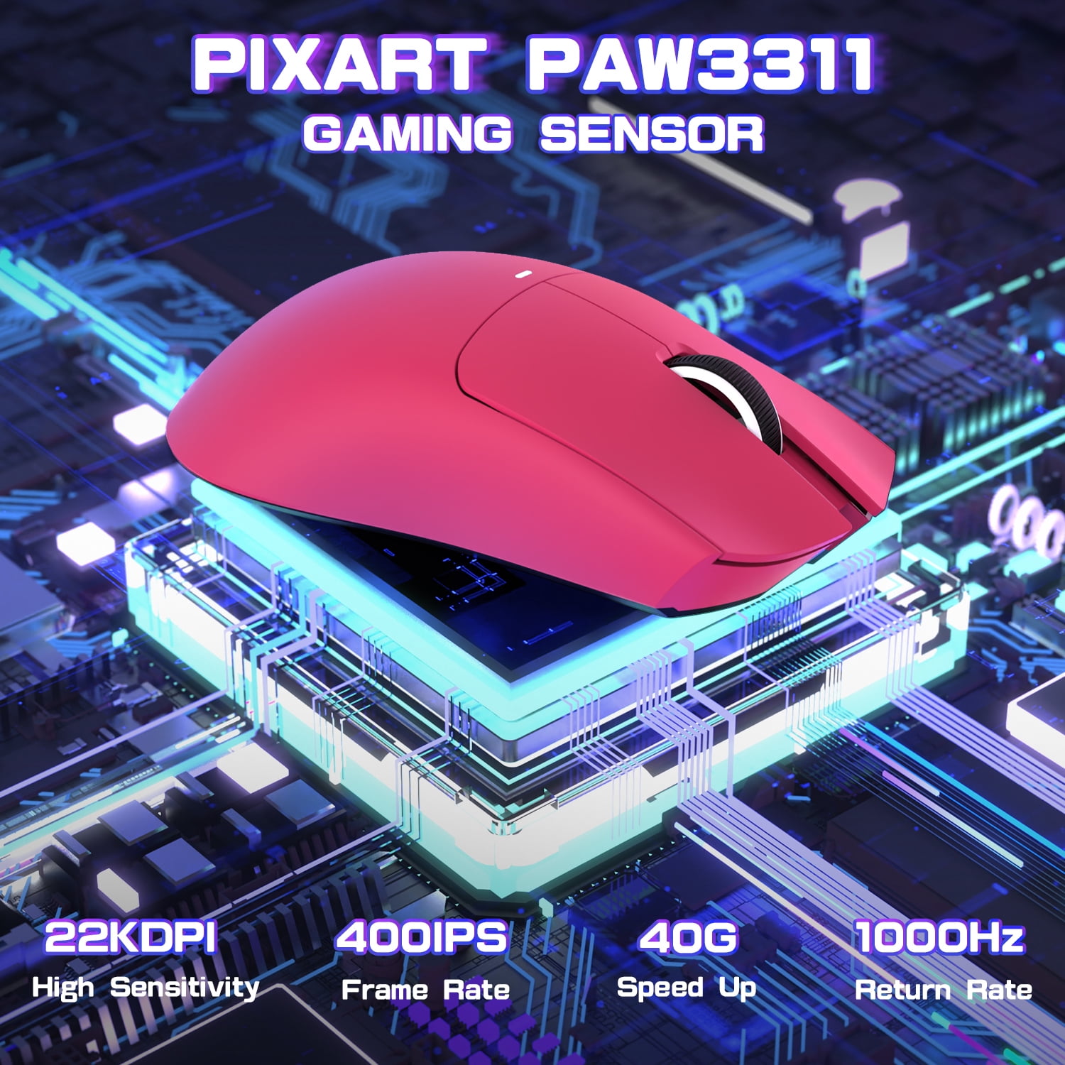 ATTACK SHARK X11SE Wireless Gaming Mouse, PixArt PAW3311 Gaming Sensor, BT/2.4G Wireless/Wired, 65 Hours Battery, Upgrade BK52820 Chip