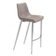 thumbnail image 1 of Banco de Bar Kessa Muebles Magnus Gris Acero, 1 of 5