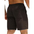 thumbnail image 2 of Men's Corduroy Shorts Casual Elastic Waist Drawstring Lightweight Summer Beach Shorts, 2 of 8