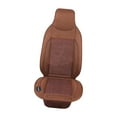 thumbnail image 2 of Cojín de asiento ventilado, cubierta de asiento de refrigeración para vehículo, Protector de asiento de oficina, automotriz para conducción de verano, 12V Marrón, 2 of 8