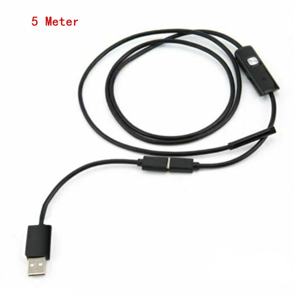 50 FT Pipe Inspection/Camera USB Endoscope Video Sewer Drain Cleaner Water-proof 