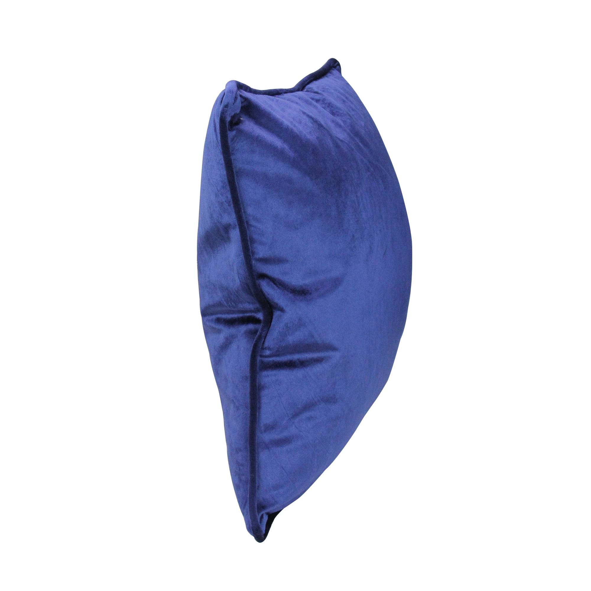 Northlight 17" Square Solid Plush Indoor Throw Pillow - Navy Blue