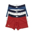 thumbnail image 2 of Lacoste Men's All Over Print 3-Pack Jersey Trunks, Silver Chine \ Raffia Matting - Lady Bird,3XL - US, 2 of 4
