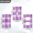 thumbnail image 7 of Yayeee Blank Wall Plate Cover 1-Gang 4.5"x2.7" Home Unused Decorative Outlet, Purple and White Pattern, 7 of 7