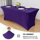 thumbnail image 2 of Mantel Obstal Spandex rectangular de 6 pies, color morado oscuro, paquete de 2, 2 of 8