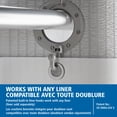 thumbnail image 4 of Mainstays Norwalk Easy Hang Fabric Shower Curtain with Built-in Rings, 4 of 9