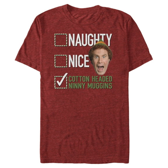 Men's Elf Buddy Checklist Graphic T-Shirt