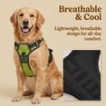 thumbnail image 2 of BUVUB Dog Harness - No Pull Adjustable Pet Vest with Reflective Strips Easy Control Handle and Breathable Mesh for Small Medium and Large Dogs - Small,Green, 2 of 7