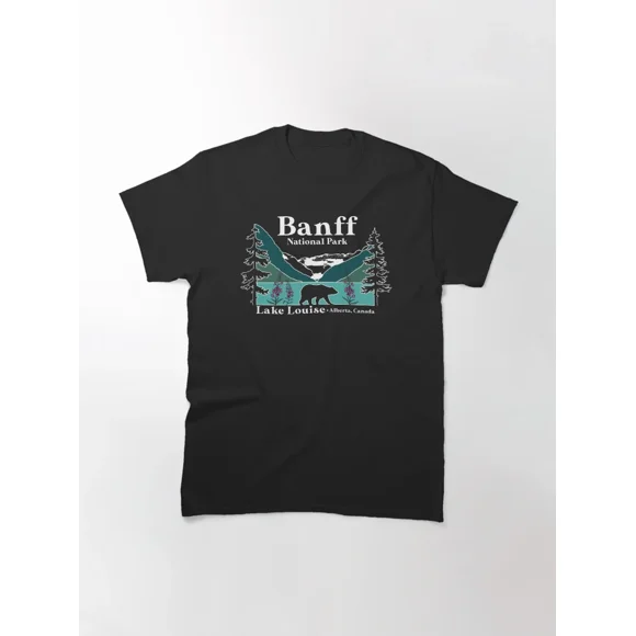Banff National Park Lake Louise Bear Vintage T-Shirt ,for Men & Women, up to Size 5XL