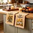 thumbnail image 6 of Aonerit 2 Pack Thanksgiving Kitchen Towels, Absorbent Cotton Dish Washing Towel, Fall Harvest Decorative Hand Towel, For Home Cleaning, 6 of 6