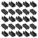thumbnail image 1 of Paquete de 25 puntas de pierna de silla en forma rectangular de plástico para muebles de 8mm color negro, 1 of 7