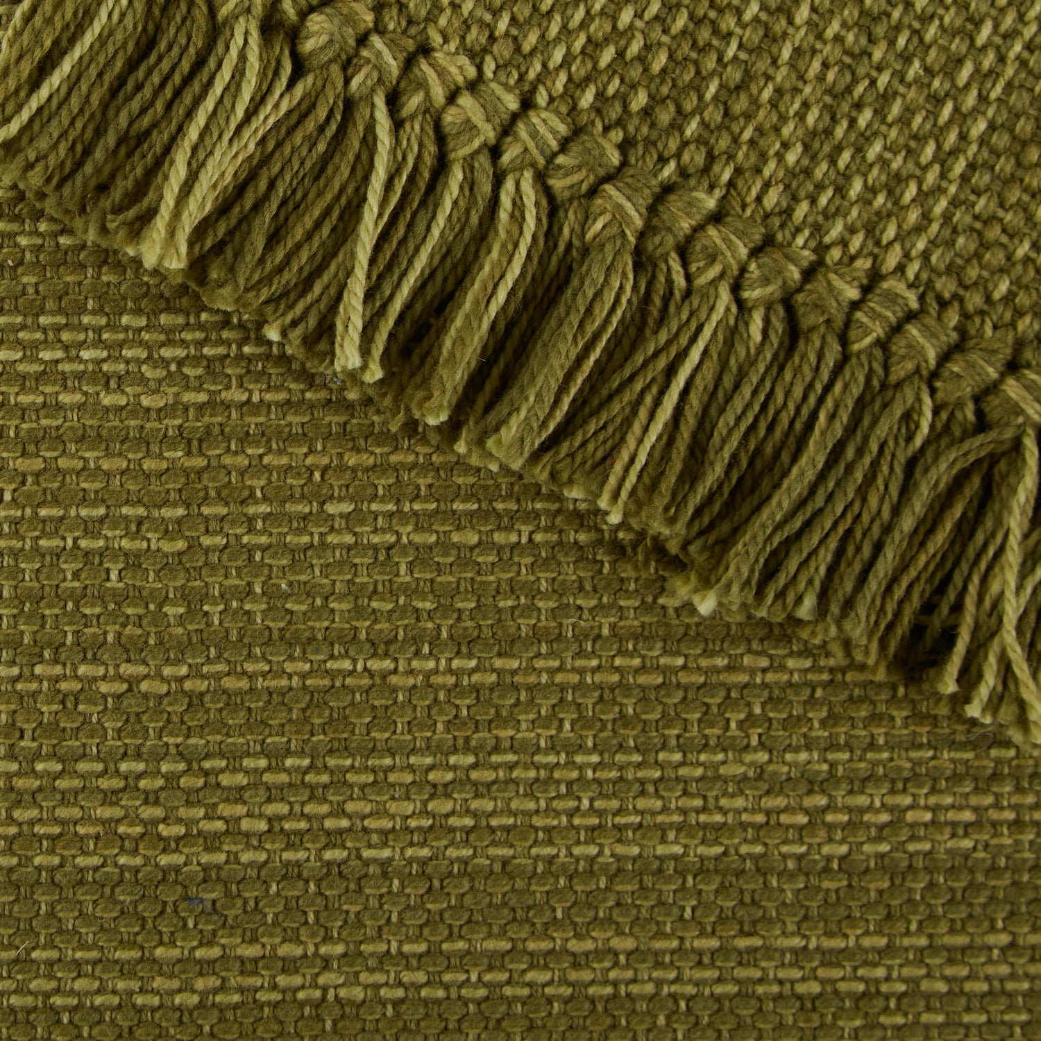 Variegated Olive Green Fringe Placemat (Set of 6)