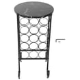 thumbnail image 2 of Wine Racks Cabinets, Industrial Style Free Standing Wine Holder 15 Bottles Wine Storage Rack Shelf Organizer Kit With Hex Wrench Foot Pad, 15.9 X 13 X 29.1in, 2 of 8