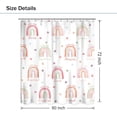 thumbnail image 5 of Kid Girls Shower Curtain, Boho Rainbow Cute Inspirational Quote Shower Curtain, Watercolor Pink Lovely Polka Dot You are 72Wx72L Inch Bathroom Set Bath Curtain Bathtub Accessories Home Decor, 5 of 6