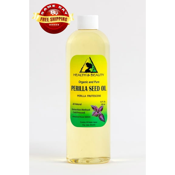 PERILLA SEED OIL ORGANIC CARRIER COLD PRESSED PREMIUM FRESH 100% PURE 36 OZ