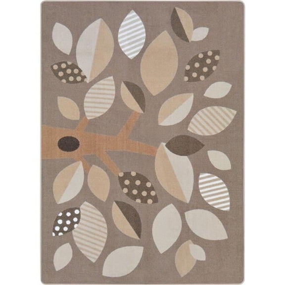 Joy Carpets 1942D-02 Shady Grove Rug in Neutral  7.8 in. x 10.9 in.